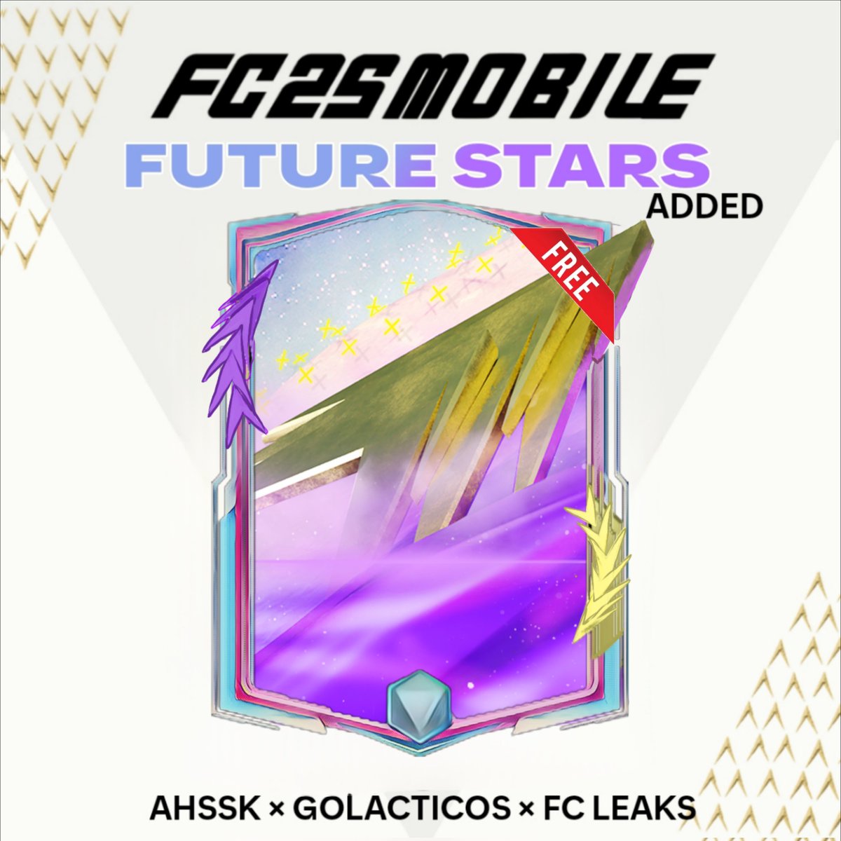 THE #FUTURESTARS CARD IS NOW AVAILABLE IN YOU DRIVE (FREE) NO WATERMARK!

FREE TO USE JUST MAKE SURE TO TAG ME 🙂

FOLLOW @ahssk_fcm ,@GOLACTICOS_ ,@EA_FCLEAKS FOR MORE UPDATES

I WILL TRY TO IMPROVE THR QUALITY AS MUCH AS POSSIBLE 🙏🏻

Link : in thread 

@slash__fc