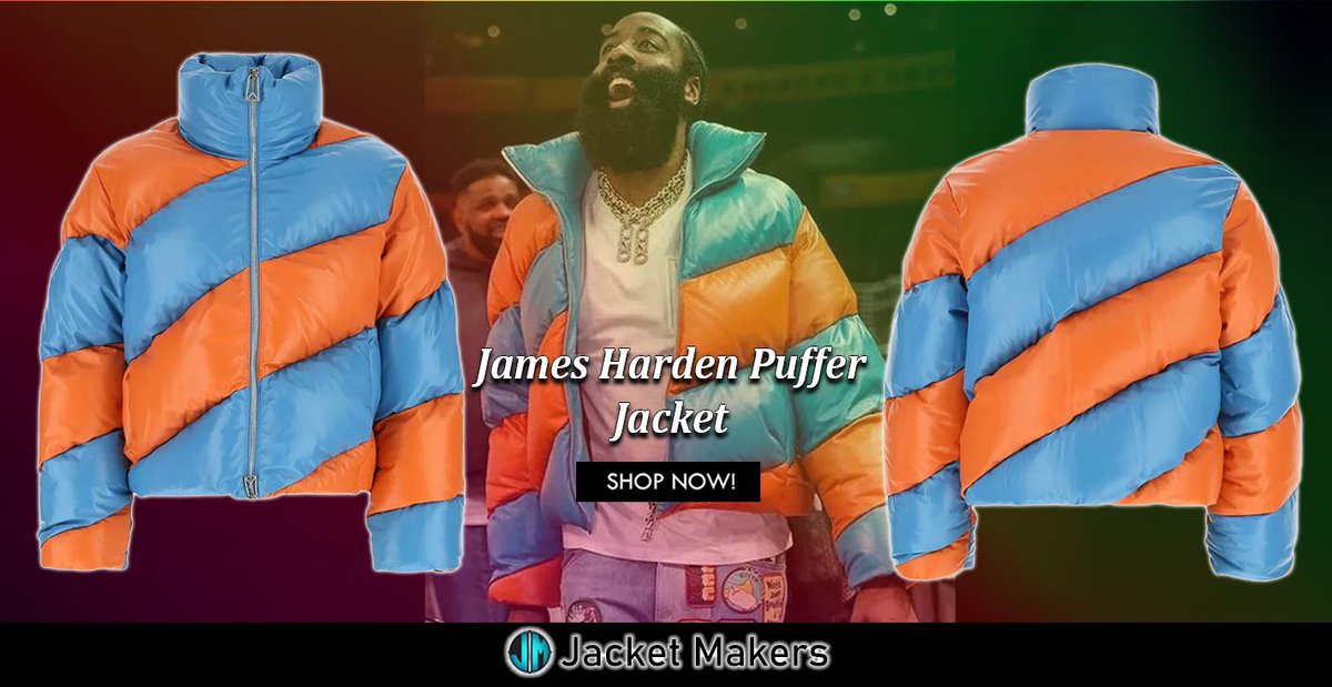 #JamesHarden Orange/Blue #Puffer Leather #Jacket. jacketmakers.com/product/james-… #Mens #Women #OOTD #Style #Fashion #Outfits #Costume #Cosplay #Gifts #Jackets #LosAngeles #basketball #LosAngelesClippers #nbanews #nbafinals #LAClippers #summer #sale #ShopNow