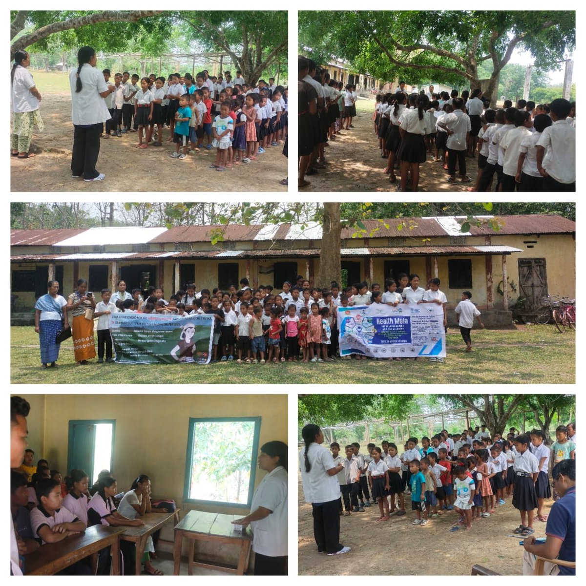 Health mela cum school health programme was organized at Tengasot LP and UP School under Chilpara HWC #EastGaroHills. The event aimed to promote active case finding and mental health awareness, reaching out to the local community.
#CommunityHealth #MentalHealthAwareness