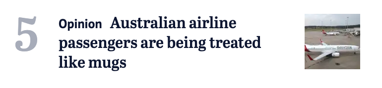 Stop drinking coffee out of aussie airline passengers