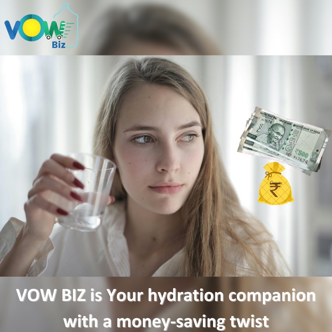 Discover how VOW BIZ can turn that around! Let's save money together and beeco-conscious onee sip at a time! 

#VOWWaterCans #VowAtDoorstep #DrinkingWater #PureWater #MineralWater #Beginning #MobileApp #Easytoaccess #WaterDelivery