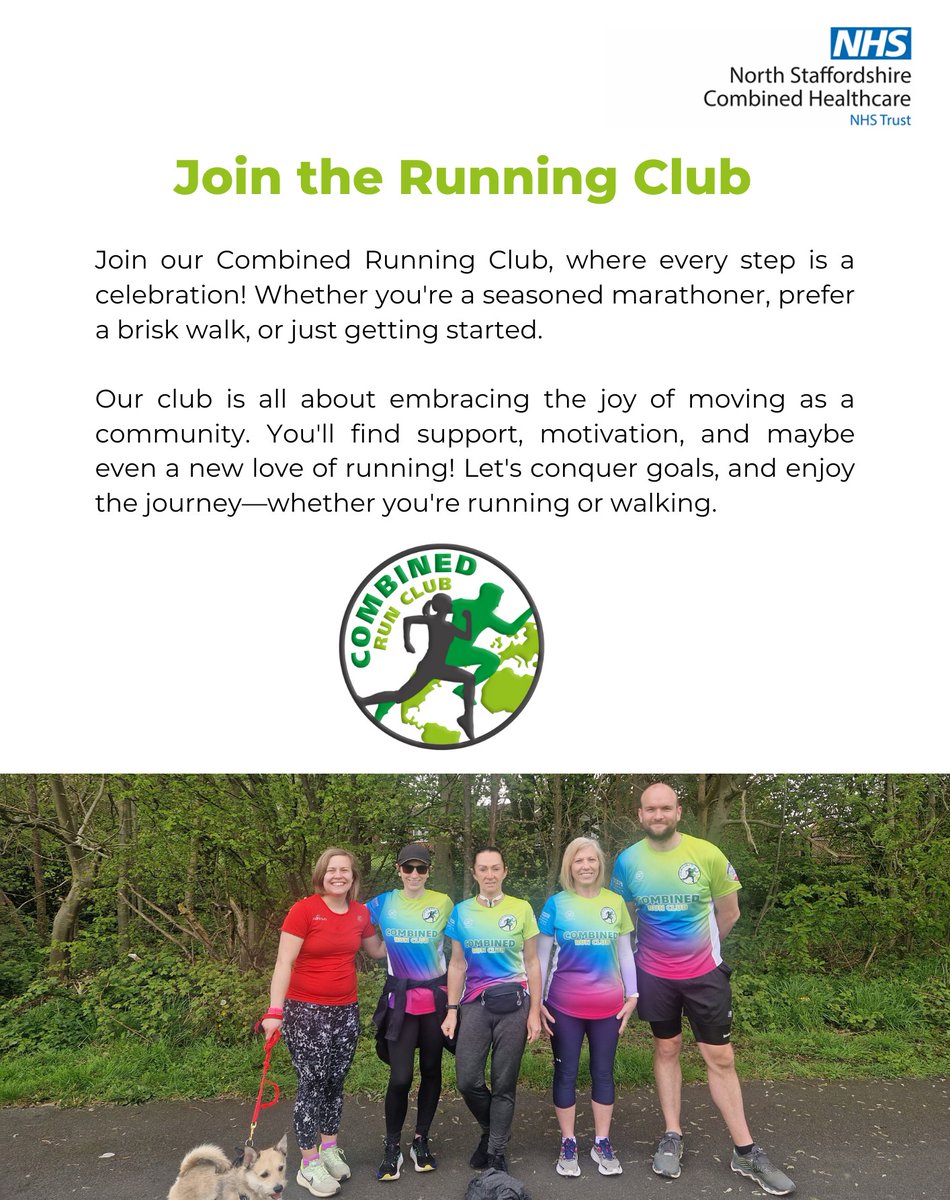 The @CombinedNHS Running Club is one of our staff initiatives that embraces the joy of moving as a community and #MomentsForMovement @mentalhealth @RSillito #MentalHealthAwarenessWeek