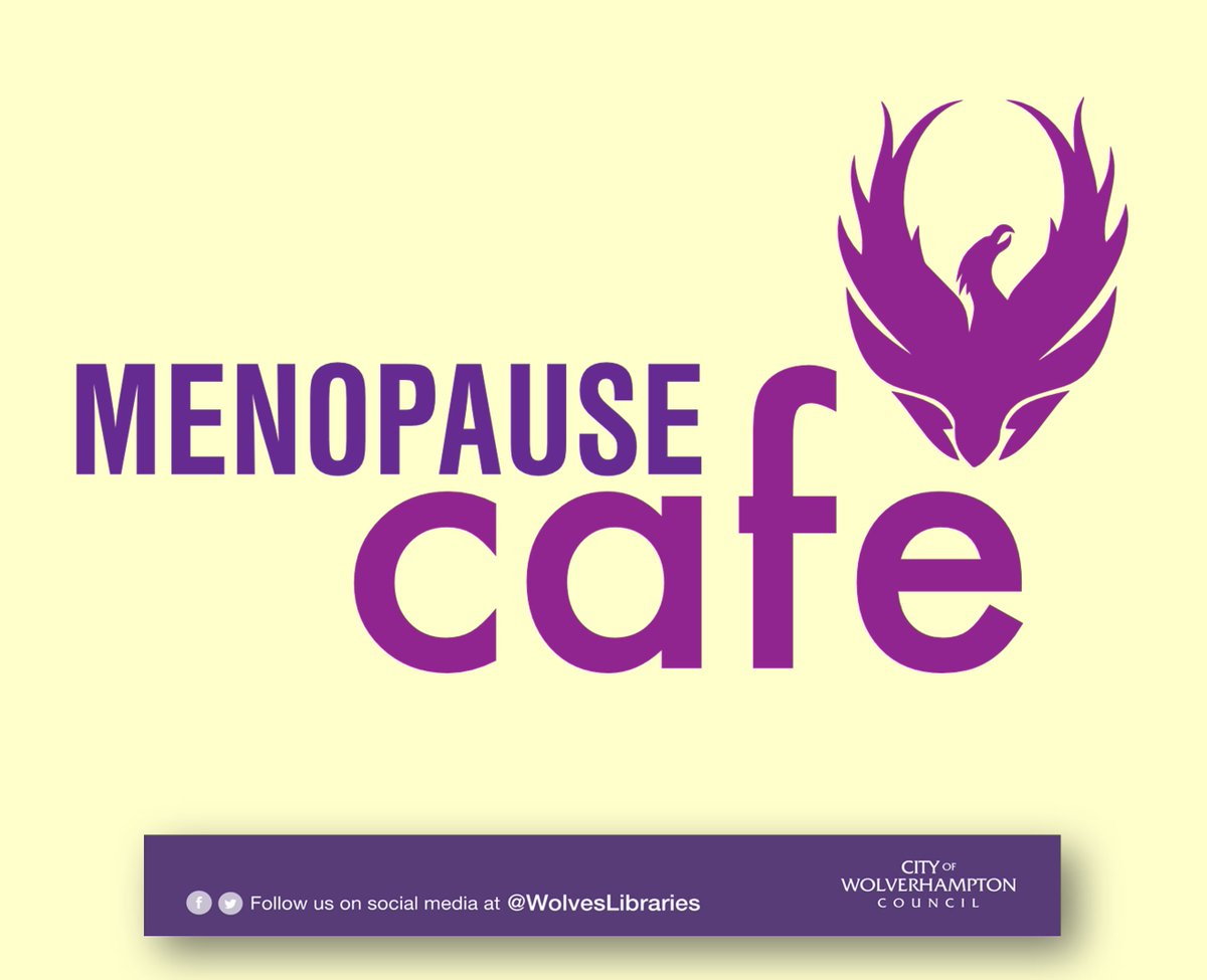 Join us at Wednesfield Library later today (Mon 13th) for our Menopause Cafe 5.30 - 6.30 Menopause Cafés allow people to gather to enjoy light refreshments & discuss menopause in an accessible, respectful and confidential space. They are open to all, regardless of gender or age.