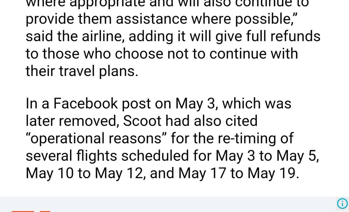 Kabag. Please don't don't don't don't T.T may 18th is to pack T.T 
@flyscoot please do not reschedule last minute 😫  

T.T why does this always happen