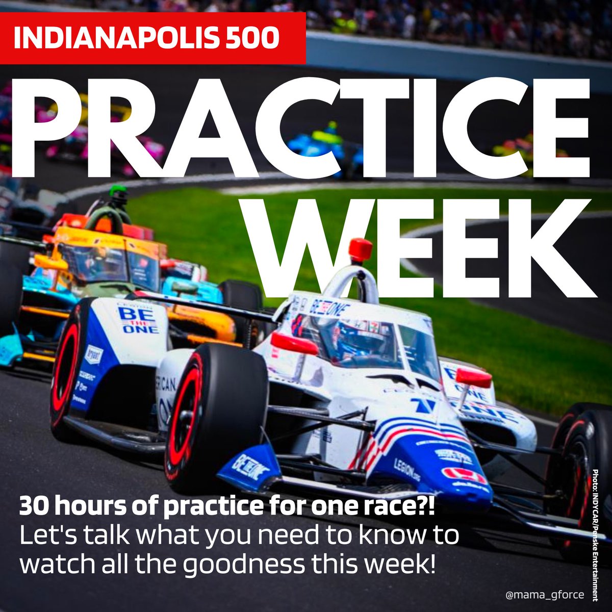 Indy 500 practice starts TOMORROW! 🎉 If you're new to #IndyCar  and the #Indy500 , let's talk about what to watch for and what to expect this week. ⬇️