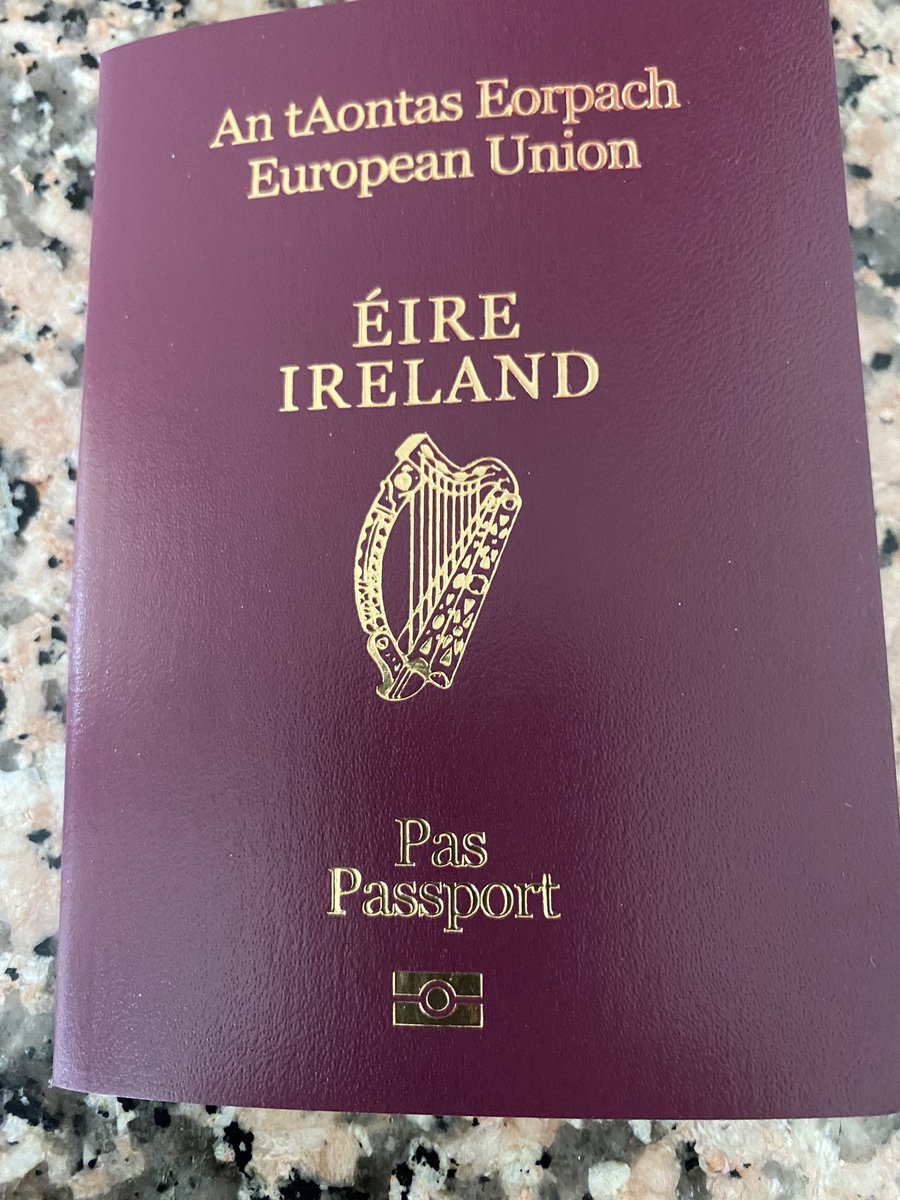 Question - What’s 6 inches long, purple, stiff, and drives Brexiteers wild? Answer - My Irish/European passport renewal 👌☘️