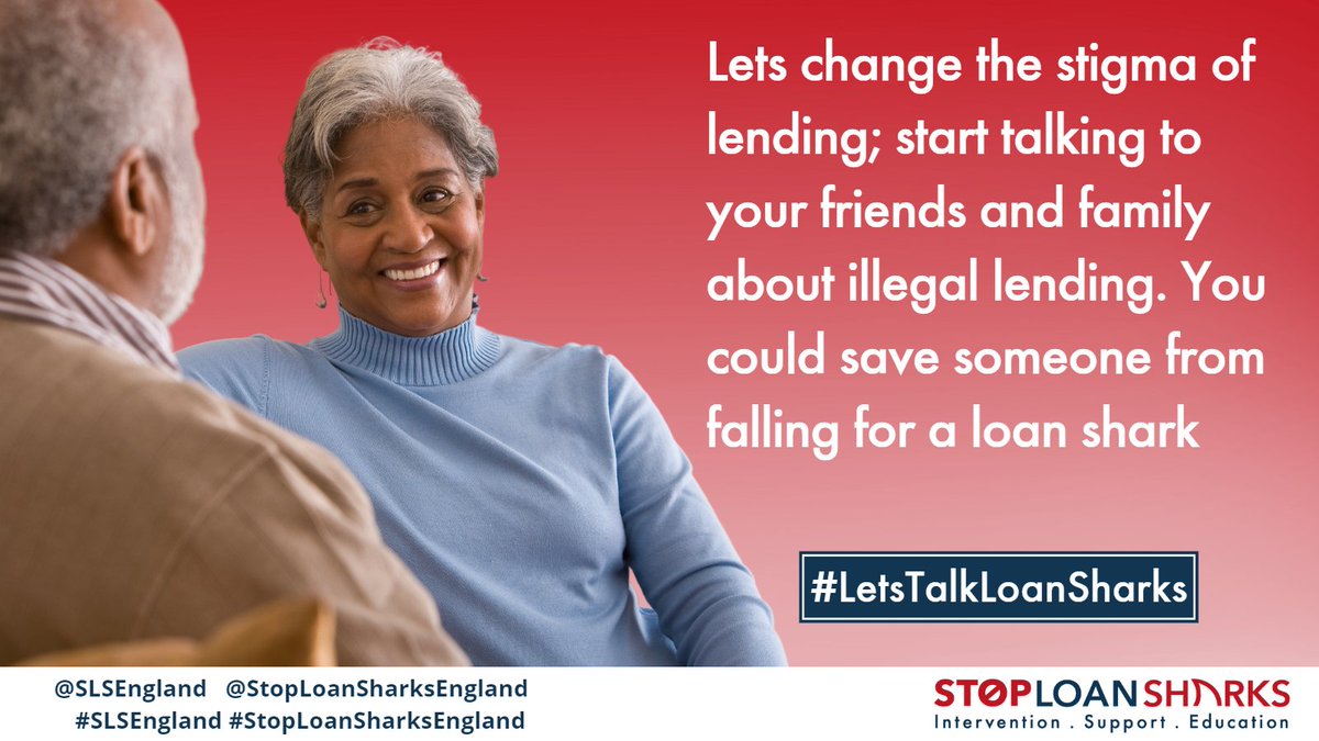Join us in supporting @slsengland for #LetsTalkLoanSharks Lending can have a bad rep & cause people to feel a bit self-conscious or embarrassed. A way to break this stigma is to talk about it. For support contact their helpline on 0300 555 2222 or visit pulse.ly/fq0phpgdlq