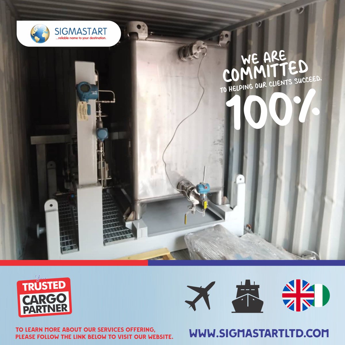 We are committed to helping our clients succeed...100%

#doorstepdelivery #corporateclient #nigeriansindiaspora #london #cargotonaija #uk2naija #uk #southlondon #nigeriansindiaspora #china #france #germany #india #sea #shipping #shippingcontainer #airfreight