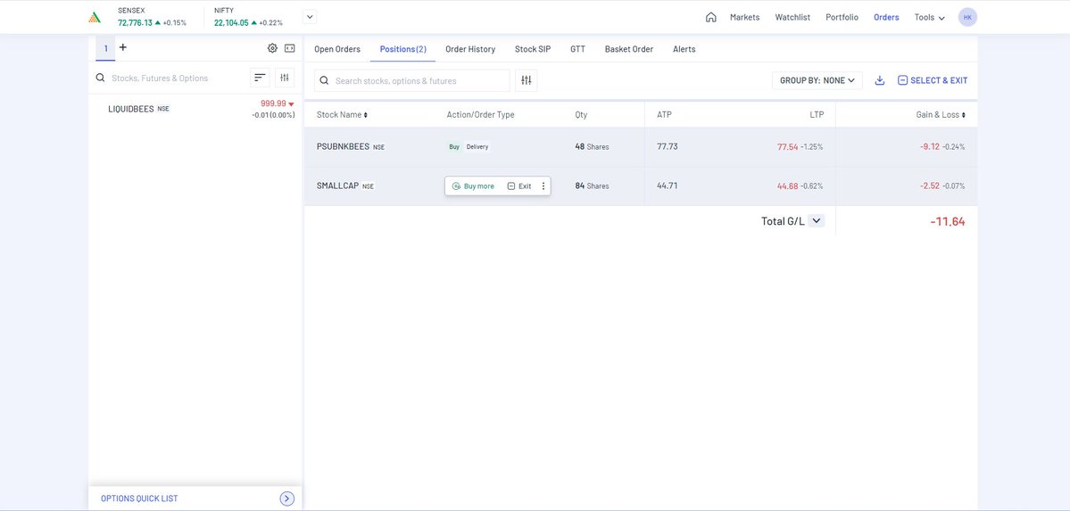 #PSUBNKBEES ETF Buy 48 QTY And #SMALLCAP ETF Buy 84 QTY According to The Setup On 13 May 2024!!!!!        

#PSUBNKBEES ETF Is Based on the Nifty PSU Bank.
#SMALLCAP ETF Is Based on the Nifty Small cap 250 Momentum.

Will Hold till The Target!!!!