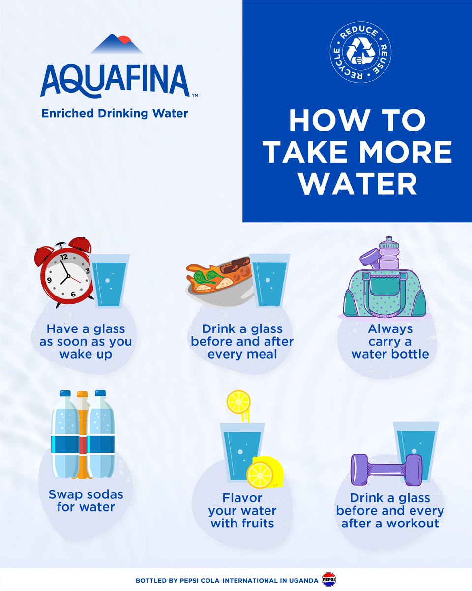 Water is the essence of life and a healthy diet. These 6 tips will help make sure you drink enough water every day to stay hydrated. #HydrationWeek #enricheddrinkingwater