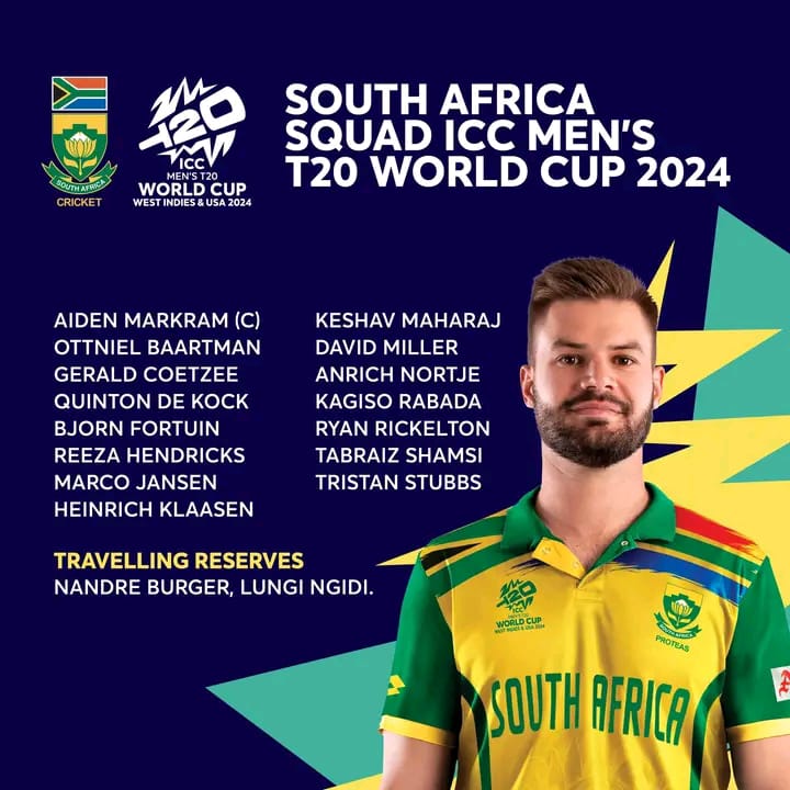Only 1 African player selected in the Proteas Team for the upcoming T20 World Cup 2024 Team. Definitely a reserval of the gains of transformation and doesn't reflect fair representation of all South Africans in the national cricket team