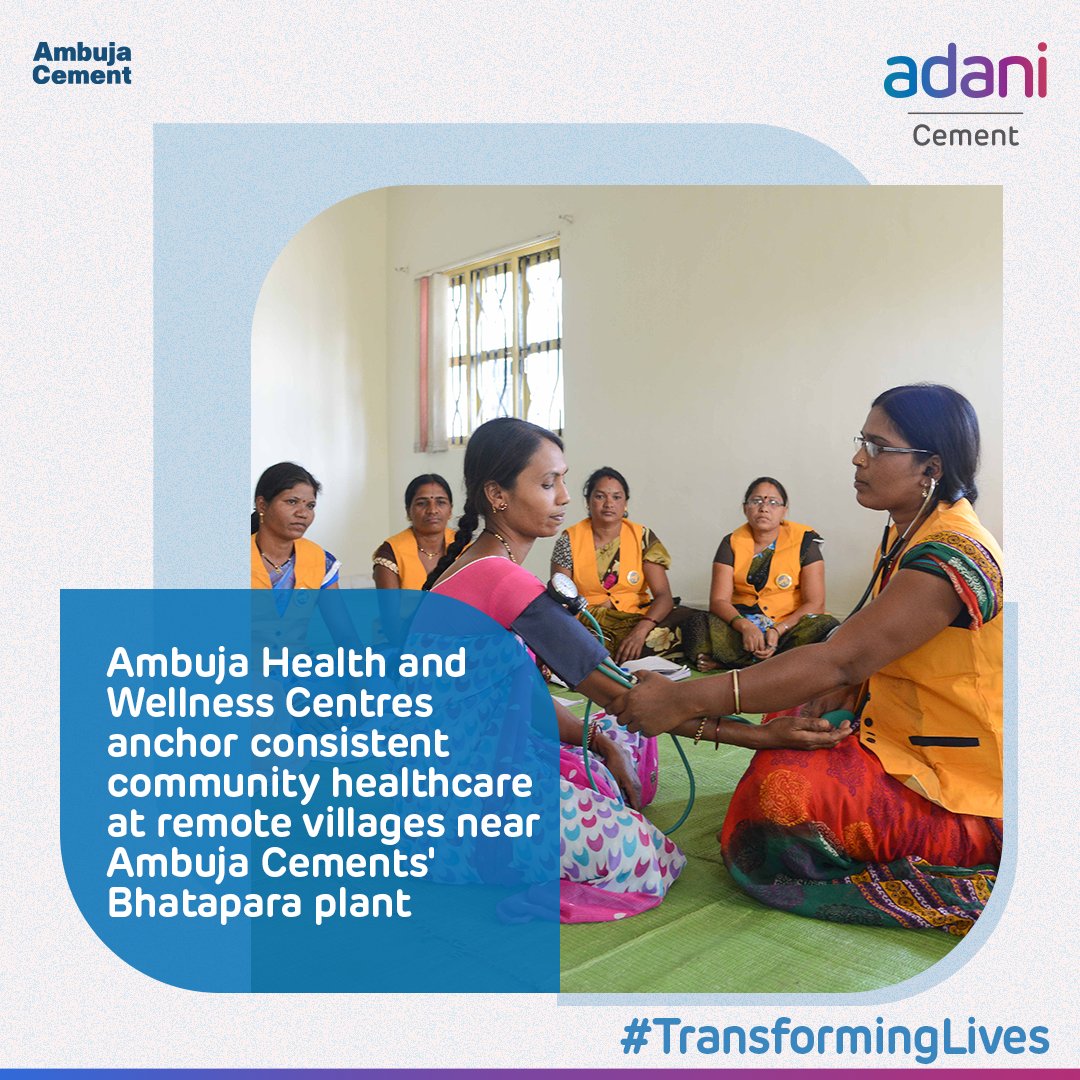 #TransformingLives Ambuja Cements ensures healthcare access in remote areas, providing professional care & medication at their doorstep, benefiting the communities near the Bhatapara plant in Chhattisgarh #ThisIsAdaniCement #BuildingNationsWithGoodness #AtmanirbharBharat #ESG