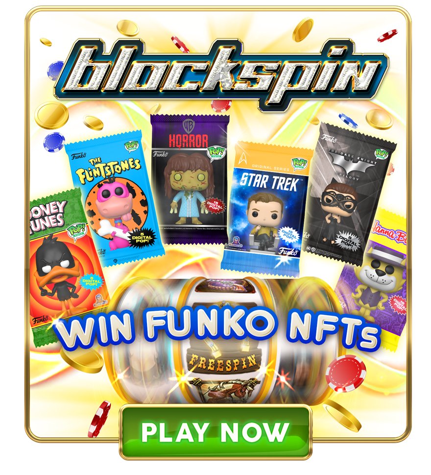 🔥Want to win free @OriginalFunko NFTs?  Play now for free at @BlockSpinGaming and check out our daily, weekly, and monthly raffle prizes and see which Funko packs you can win! 🎉

#free2play #freeslots #freenft