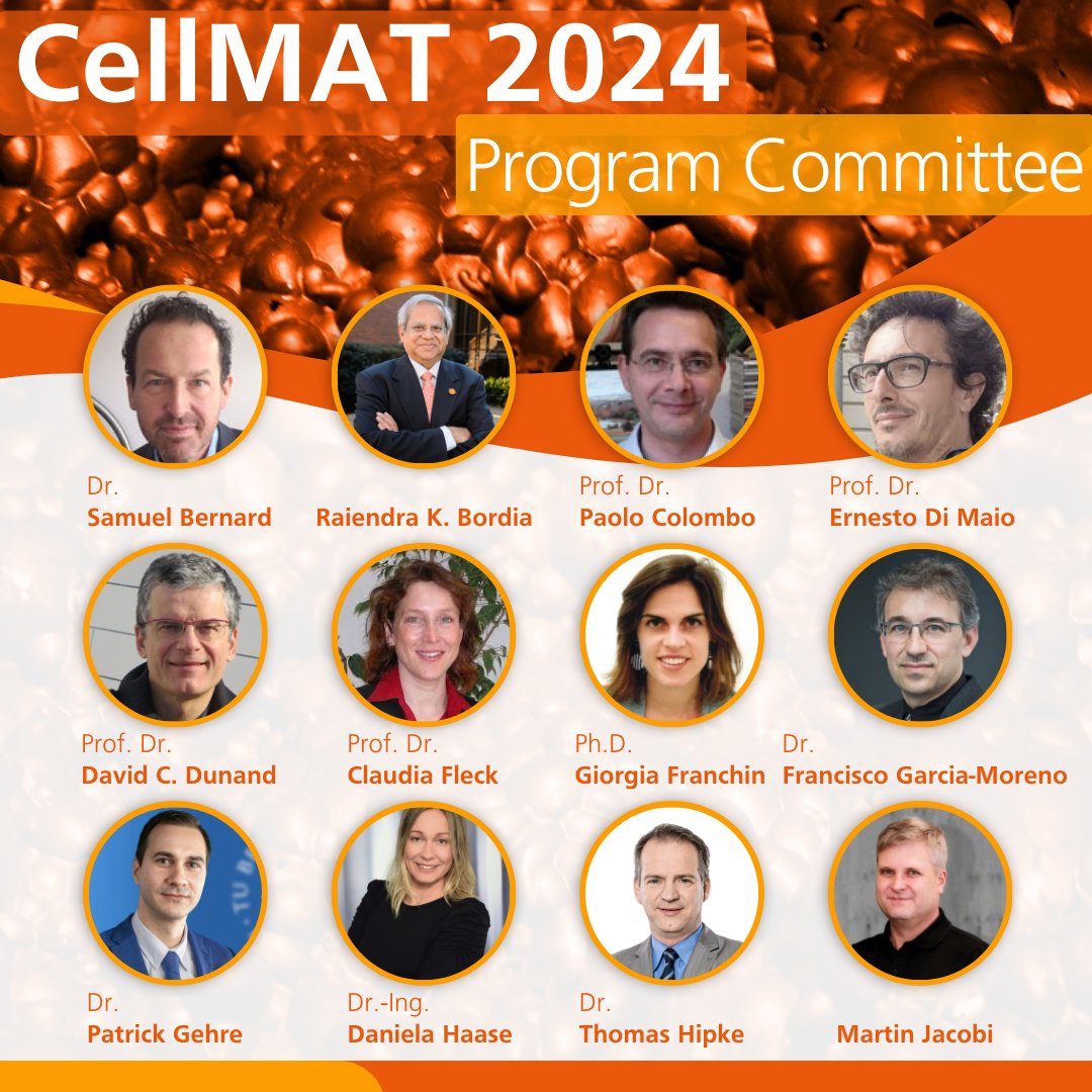 🌟Innovators in Cellular Materials, join #CellMAT2024! Showcase your research at our 8th International Conference. Dive into the latest in #CellularMaterials for industries from #aerospace to #healthcare.📅 Deadline: 15 May: dgm.de/cellmat/2024/s… #MaterialsScience