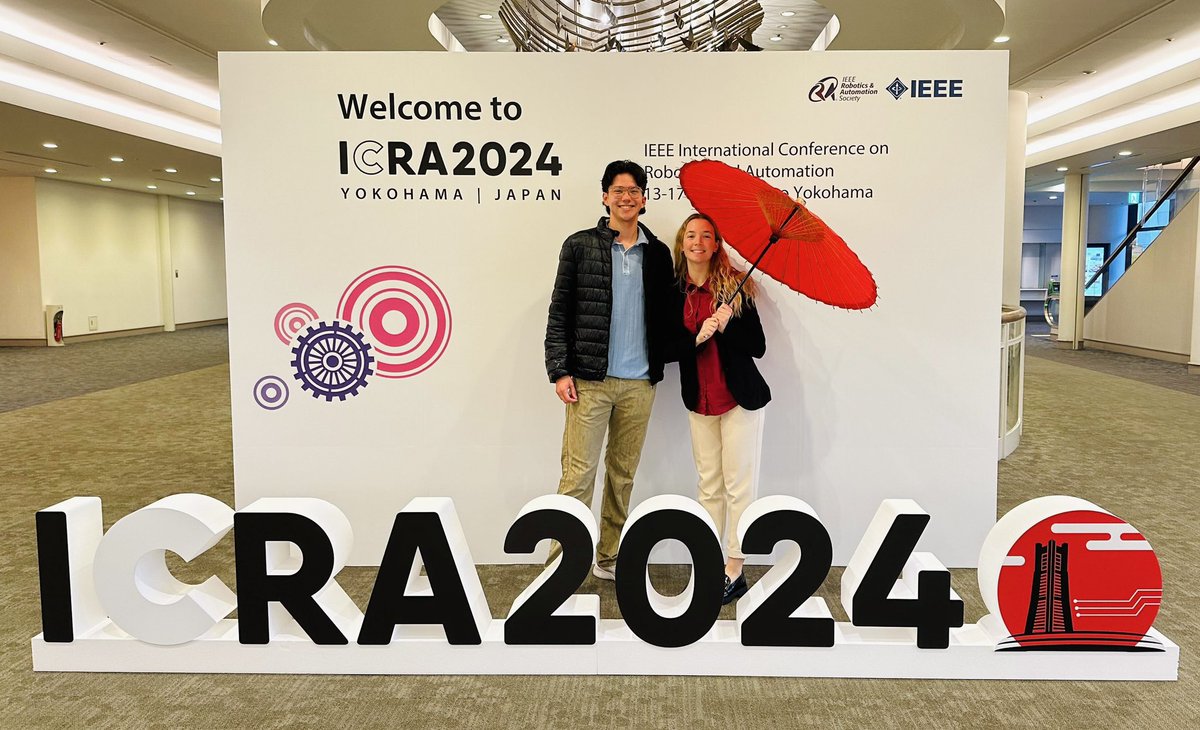 The Material Robotics lab just landed in Japan to attend #ICRA2024!

@DanielVanLewen and Viola Del Bono will be presenting their papers soon in the session ‘Soft Sensors and Actuators 1’ on Tuesday, May 14. 
Don’t miss it!

#proudPI #softrobotics #surgicalrobotics