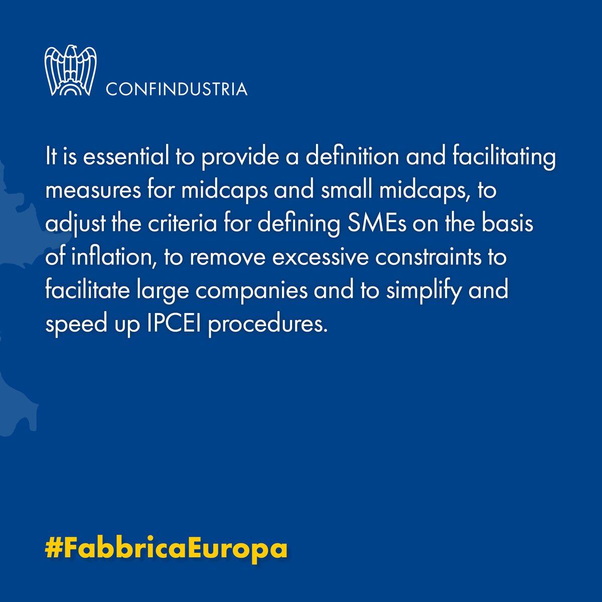✍️When the Temporary Crisis and Transition Framework adopted in response to the energy emergency two years ago expires, the existing rules will need to be adjusted.

👉Find out more about #FabbricaEuropa: rb.gy/9z88aw

#EUelections2024 #UseYourVote