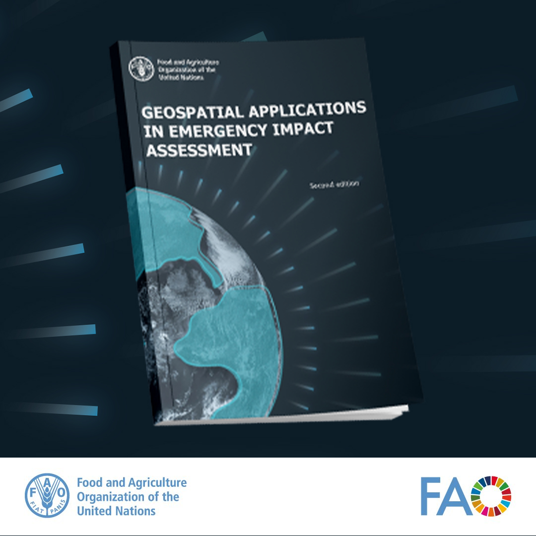 Join us online for the launch of the @FAO publication “Geospatial applications in emergency impact assessment” 🗓️ 14 May 2024 ⏲️ 14:00-15:30 (CEST) View the agenda and register here ➡️ tinyurl.com/4a48fpwd