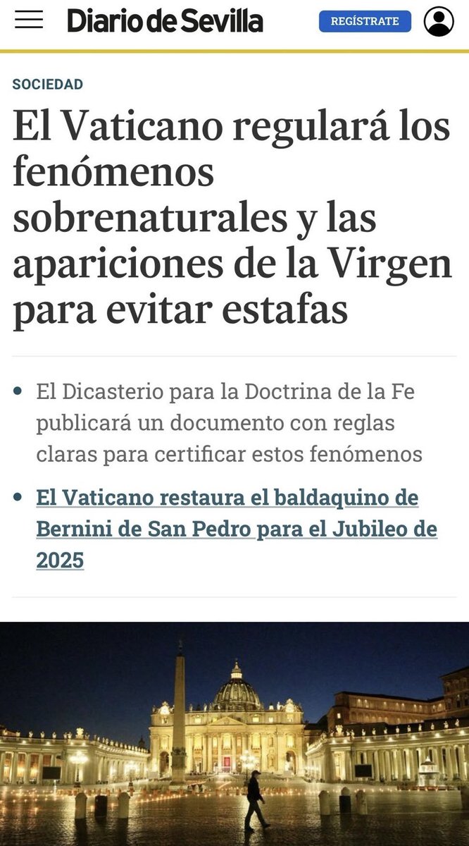 JaumeMayor's tweet image. La Virgen tendrá que cumplimentar un formulario antes de aparecerse, para evitar estafas.