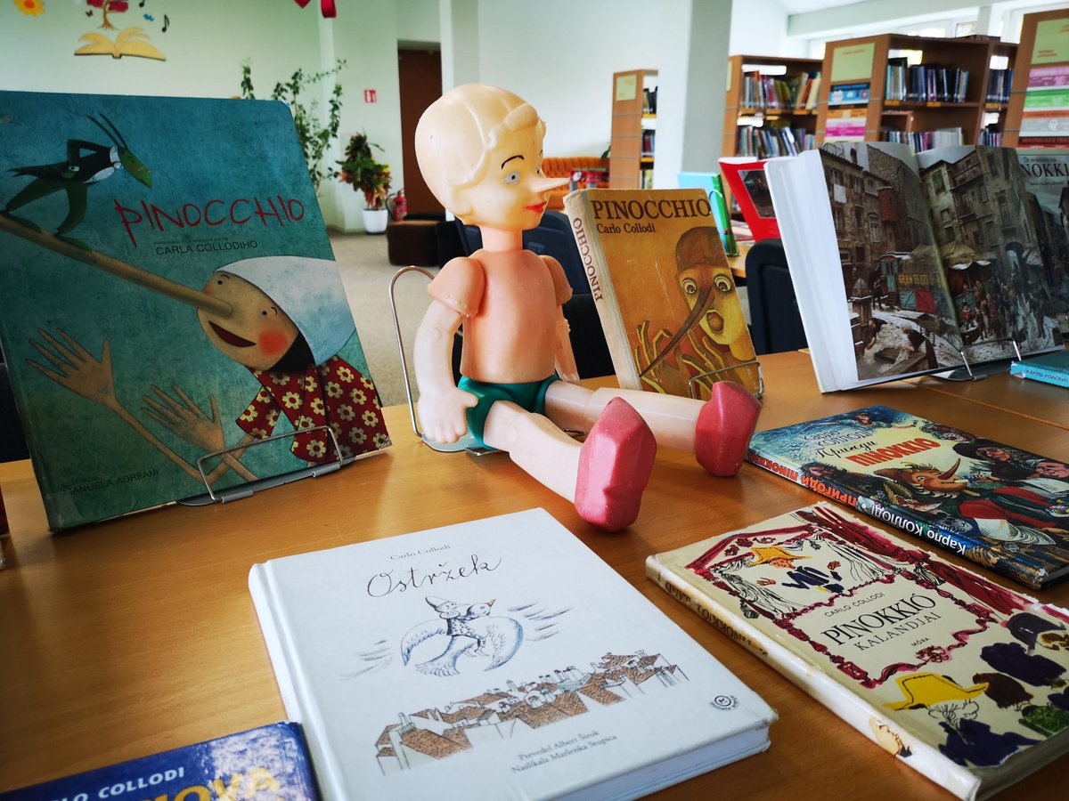 Līdz 30.maijam aicinām uz Bērnu literatūras nodaļu, lai aplūkotu ceļojošo grāmatu izstādi “Pinokio”- 40 grāmatu kolekcija 38 valodās.

Piedāvājam arī nodarbības bērniem par grāmatas "Pinokio" tematiku, lūgums iepriekš pieteikties: t.: 64821926.