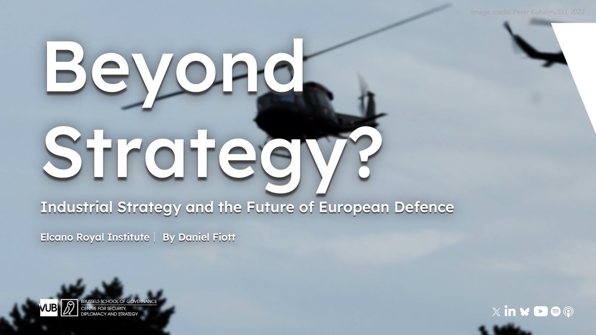 Writing about the new European Defence Industrial Strategy for @rielcano, @DanielFiott looks at the strengths of the strategy and what more needs to be done for the #EDTIB. Read in EN🔸 realinstitutoelcano.org/en/analyses/be… Read in ES🔸 realinstitutoelcano.org/analisis/mas-a…