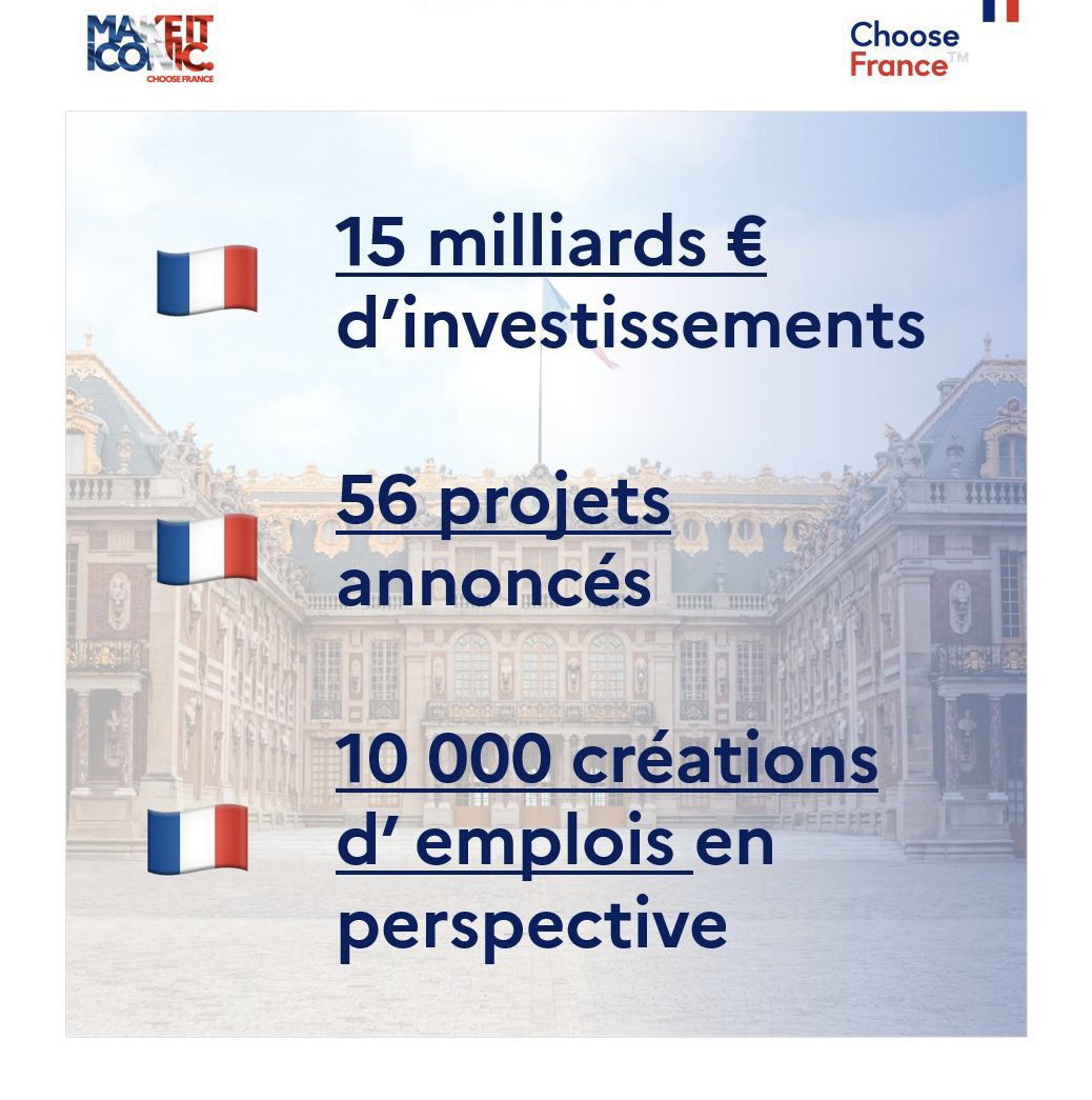 Ce matin aux côtés du Président @EmmanuelMacron à Issy chez @microsoftfrance pour l'annonce d'un investissement record de 4 milliards d'€ en France : #IA , data centers, recherche, innovation, formation. La France est le pays le plus attractif d'Europe! #ChooseFrance