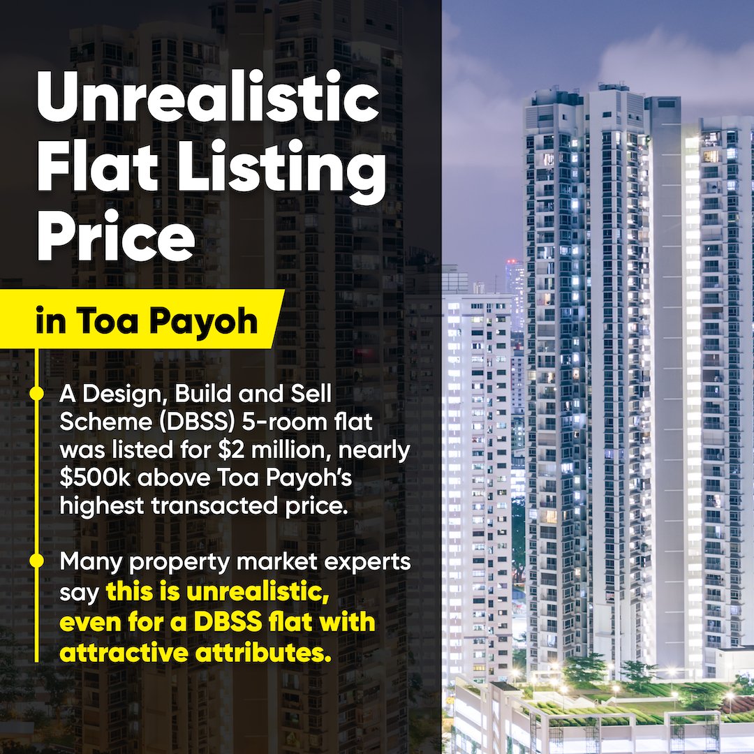 govsingapore's tweet photo. #RealOrNot: $2 million HDB flat listings in Sengkang and Toa Payoh recently made the news.
These are unrealistic listings that exceeded recent transacted prices in those areas. Read on for Government’s commitment to ensuring that public housing remains affordable ⬇️ https://t.co/W0T685292x