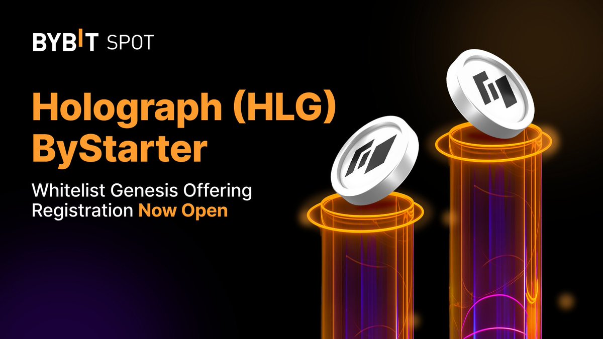 📣 Holograph ($HLG) ByStarter is live! <a href="/holographxyz/">Holograph</a>

🔥 500,000,000 $HLG will be distributed exclusively to eligible community members through Holograph's Whitelist Genesis Offering

More about $HLG: i.bybit.com/PabgbcE
Join ByStarter: i.bybit.com/1abnKTxg

#TheCryptoArk