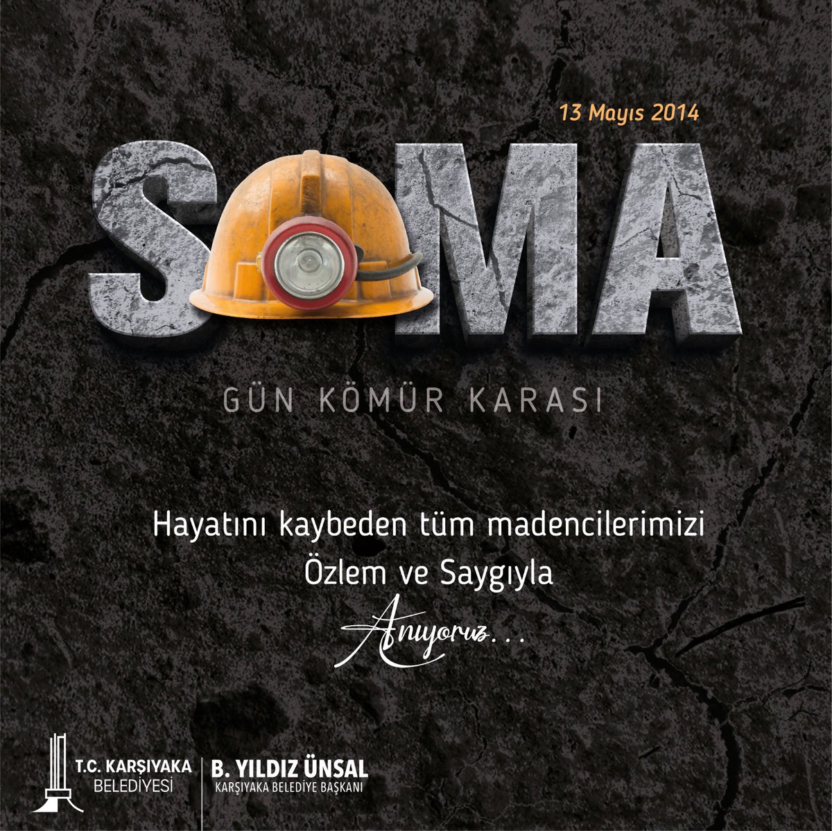 On yıl önce bugün yüreğimizi yakan #SomaFaciası’nda yaşamını yitiren madencilerimizi rahmetle anıyorum. En büyük dileğimiz, ülkemizde faciaların yeniden yaşanmaması için gerekli önlemlerin bir an önce alınması. #SomayıUnutma