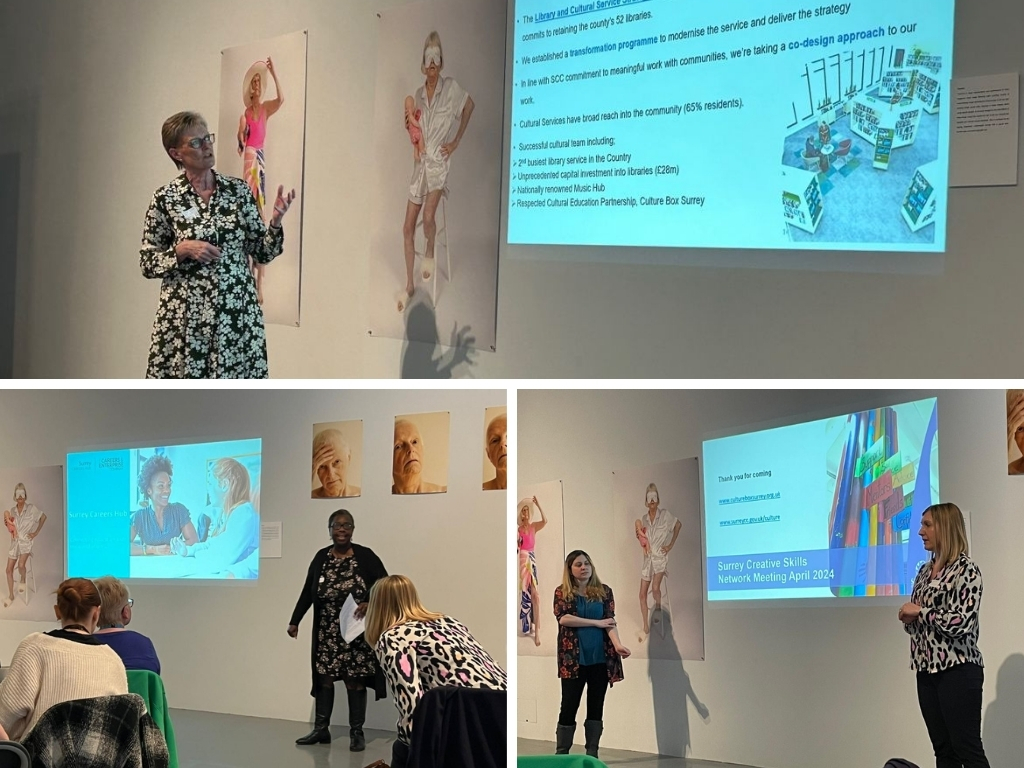 ✨ Our @surrey_arts team and Surrey Career Hub collaborated with @UniCreativeArts to hold a fantastic ‘Creative Pathways Network’ event!  Discover more about the event on LinkedIn here: ow.ly/NQpa50RE9aq

#NoOneLeftBehind #SurreyJobs #Arts #UCA #CreativeJobs #ArtCareers