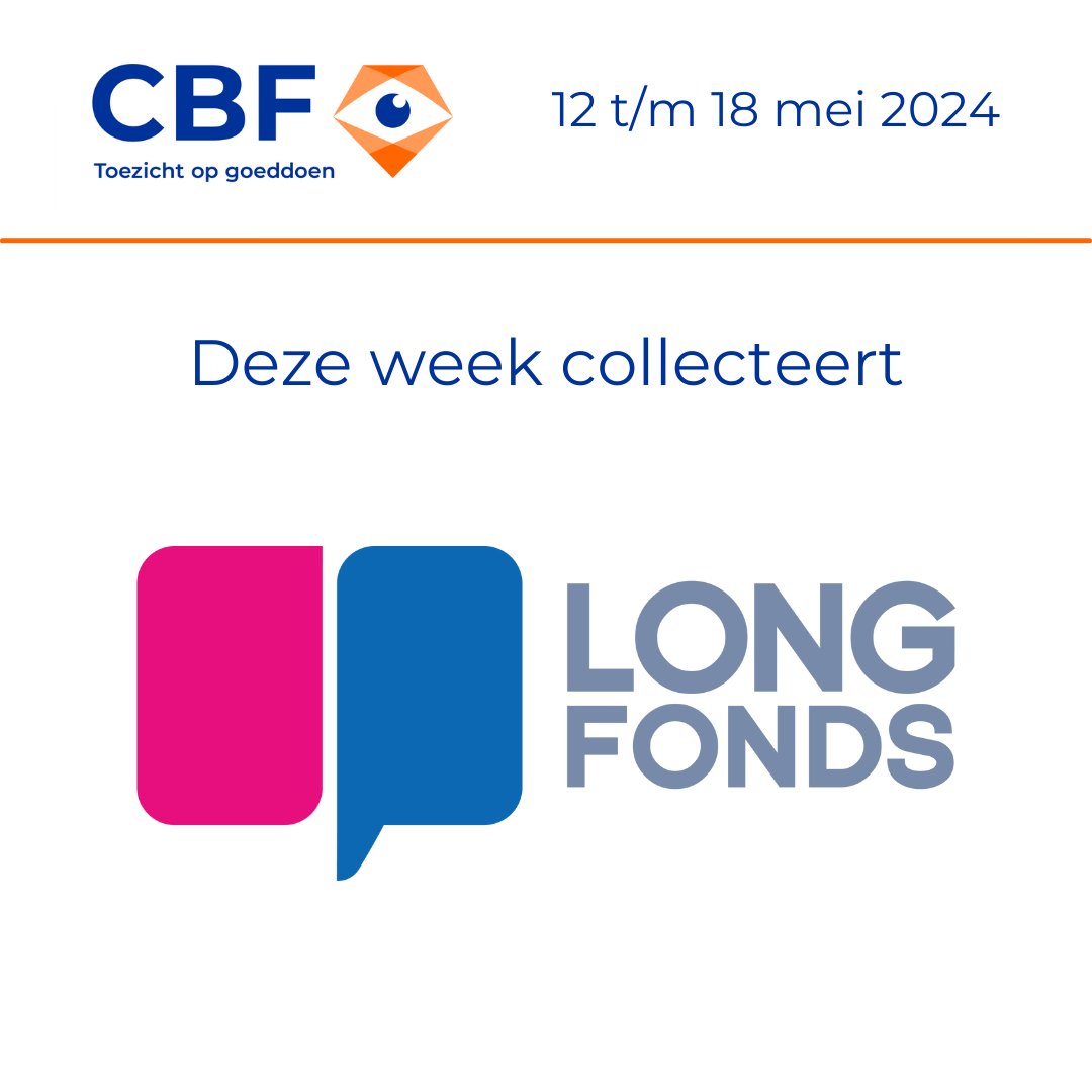 Deze week collecteert @Longfonds. Zet hem op!💪 Klik op de link voor het #collecterooster: cbf.nl/collecterooster - - - - #cbferkend #geefgerust #erkendgoeddoel #collecteren #stichtingcollecteplan #doneren