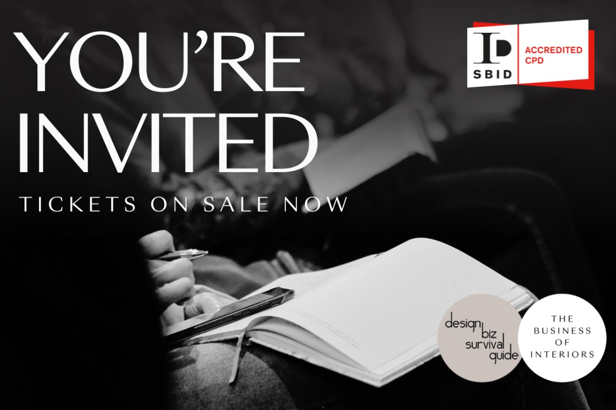 The Business Of Interiors and the Design Biz Survival Guide brings you two days of expert presentations, panelist discussions, networking and community hosted in London and the East Midlands! SBID Members earn 4 x CPD points for attending! Register: bit.ly/4cUKRtG