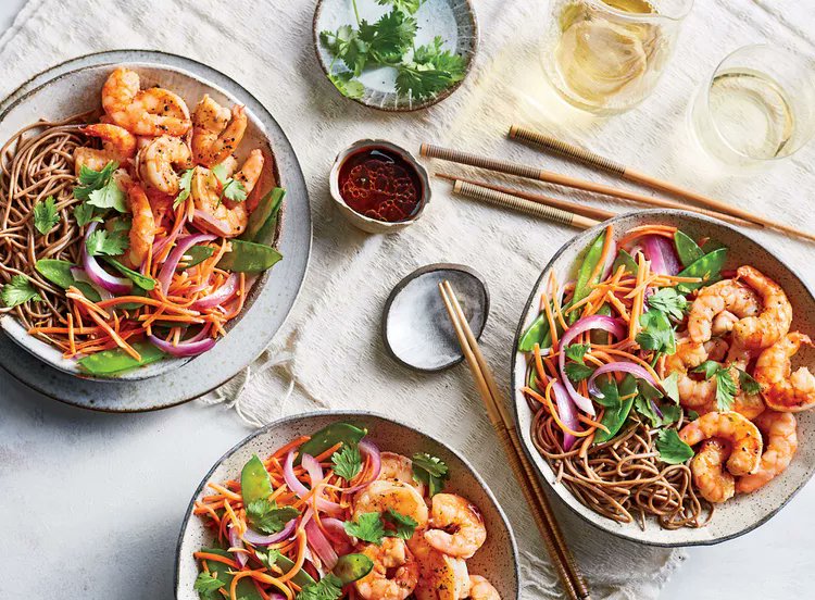 Soba Noodle-And-Shrimp Bowls

#different_recipes #recipe #recipes #healthyfood #healthylifestyle #healthy #fitness #homecooking #healthyeating #homemade #nutrition #fit #healthyrecipes #eatclean #lifestyle #healthylife #cleaneating #sandwich #lunch #dinner #seafood