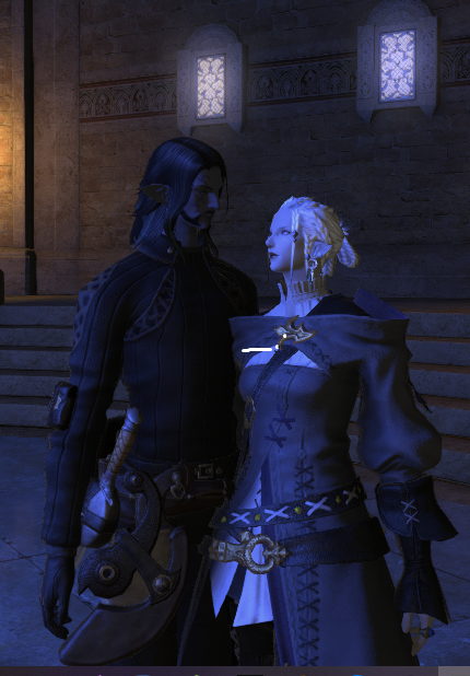One time Kezz went 36 hours without sleep in order to track and kill a rival assassin who was trying to kill HIM. They were trying to get the upper hand on each other.  He ended up marrying that assassin, his wife Raven.

He hates to lose. #wolqotd #Elezen #Duskwight