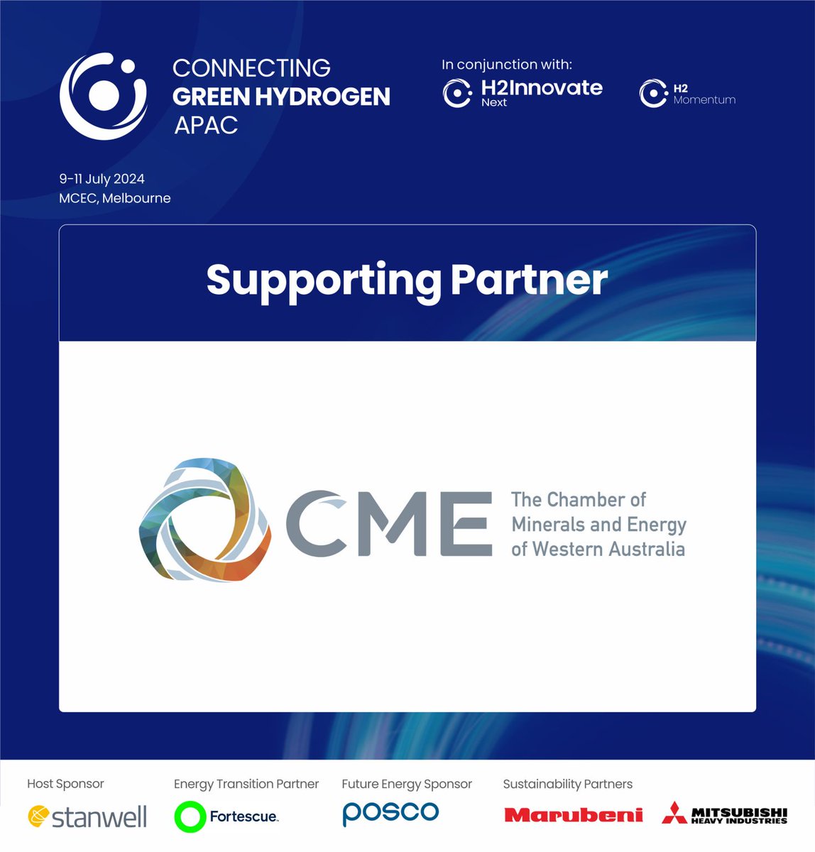CME is proud to be a supporting partner of the Connecting Green Hydrogen APAC 2024 event! 9-11th of July at Melbourne Convention and Exhibition Centre. Join us, and get 10% off your ticket with code: CGHA10CME Book your ticket here: lnkd.in/gYke3MTc