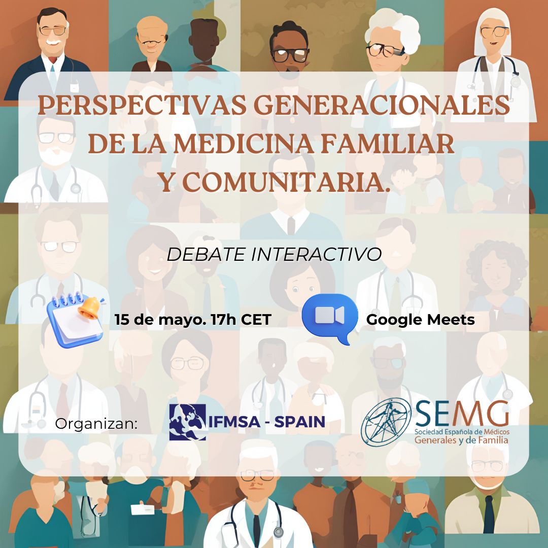 SEMG 🩺 #OrgullososDeEstarALaCabecera👩⚕️👨⚕️ (@semg_es) on Twitter photo 🔜 No te pierdas el miércoles este debate interactivo que hemos organizado junto a la Federación Española de Asociaciones de Estudiantes de Medicina (<a href="/IFMSASpain/">IFMSA-Spain</a>) con motivo del Día Mundial de la #MFyC:
🩺Perspectivas generacionales de la Medicina Familiar y Comunitaria
<a href="/ifmsa/">IFMSA</a> 🔜 No te pierdas el miércoles este debate interactivo que hemos organizado junto a la Federación Española de Asociaciones de Estudiantes de Medicina (<a href="/IFMSASpain/">IFMSA-Spain</a>) con motivo del Día Mundial de la #MFyC:
🩺Perspectivas generacionales de la Medicina Familiar y Comunitaria
<a href="/ifmsa/">IFMSA</a>