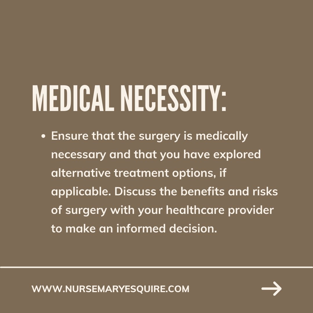 nursemaryesq's tweet image. Before undergoing surgery, it's essential to consider several important factors to ensure the best possible outcome and minimize risks. #SurgeryTips #PatientEducation #InformedDecisions #HealthcareJourney #OptimizeOutcome #PreSurgery