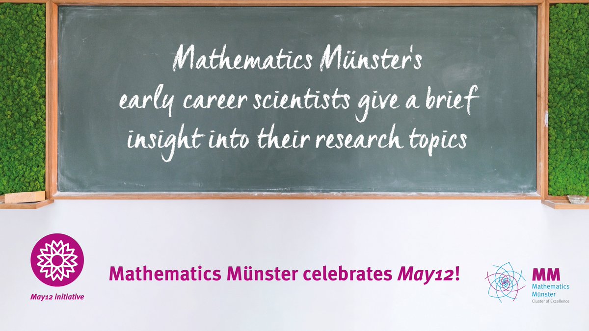 Mathematics Münster (@math_muenster) on Twitter photo We are celebrating gender #diversity in maths with several activities this week, in the context of the worldwide #May12 initiative 🎉 Take a look at the "blackboards" that some young researchers have created on their topics: uni.ms/May12 #MathMuenster #WomenInMaths We are celebrating gender #diversity in maths with several activities this week, in the context of the worldwide #May12 initiative 🎉 Take a look at the "blackboards" that some young researchers have created on their topics: uni.ms/May12 #MathMuenster #WomenInMaths