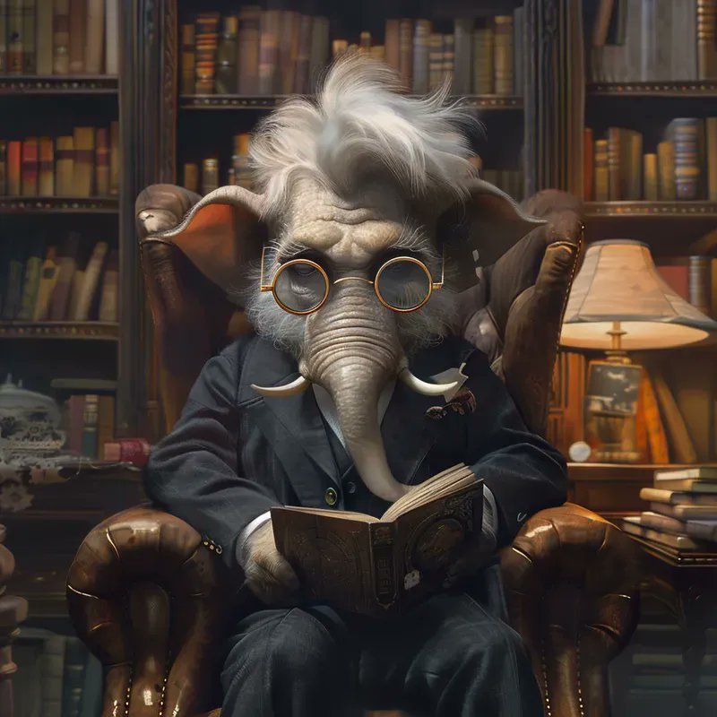 🧐📚 The Scholarly Elephant: A MidJourney into Wisdom! 🐘💡 promptbase.com/prompt/whimsic…
🏷️ #ElephantArt #WhimsicalArt #LibraryLove #Bookworms #CreativeArt  #AnimalArt #FantasyArt #ArtInspiration #UniqueArt #ArtistsOnPinterest  #ImaginativeArt #DigitalArt #MidJourneyArt #HomeDecor