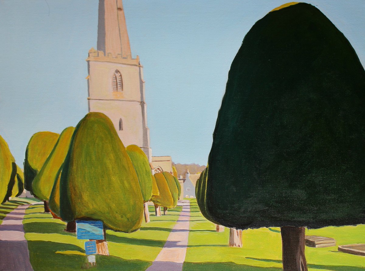 I am over in the Cotswolds for a week, visiting my parents, so no new paintngs this week. Here is a painting of Painswick from last year, still available to buy here - emmafcownie.com/product/painsw… #painswick #thecotswolds #gloucestershire #england #emmacownie
