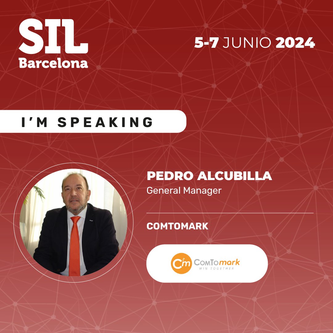 ¡ComToMark participará en el @SILBarcelona 2024! 🙌 Nuestro director general, Pedro Alcubilla, aportará su experiencia y conocimiento en comunicación y marketing enfocados al sector logístico el #SILKnowledge.  ¡Nos vemos del 5 al 7 de junio en el SIL!  #ComToMark