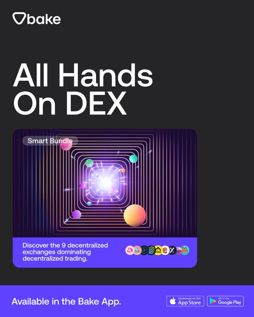 bake_io's tweet photo. Do you believe in the rise of DEXs?

Experience borderless, permissionless trading directly between buyers and sellers, eliminating middlemen and enhancing security.

Invest in 9 DEXs in one #SmartBundle – All Hands on DEX is available on Bake. https://t.co/70xRjJbMcw