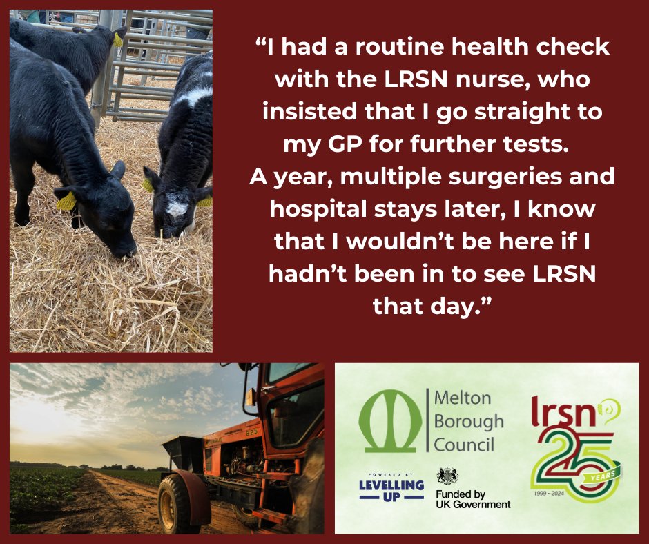 Tomorrow, the Lincolnshire Rural Support Network will be back at Melton Livestock Market offering free health checks for agricultural workers. This valuable service is accessible twice a month; attend on either 14 or 29 of May.