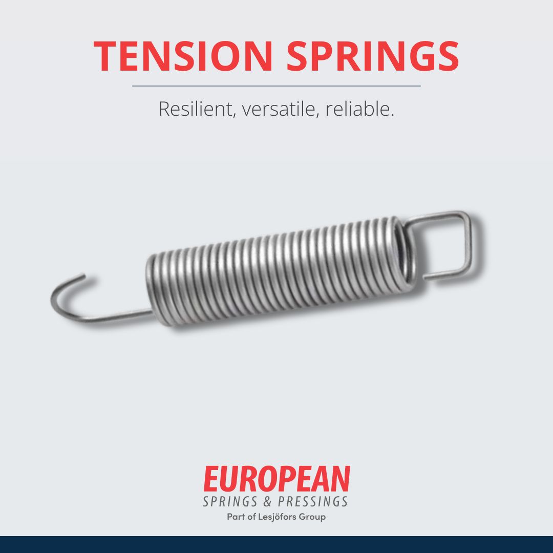 #TensionSprings at European Springs Ireland✅

Our #springmanufacturers can create either close-wound or loose-wound helices with equal aptitude – whatever you need for your specific application.

Learn more ➡️ bit.ly/40zEvt6