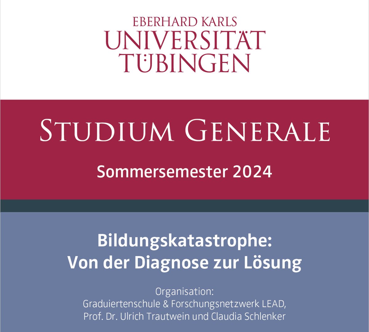 📢Tipp: Studium Generale / 14.5.24 um 18 Uhr @uni_tue: 'Zwischen Anspruch und Wirklichkeit. Bildungspläne, Fachkräftemangel und pädagogische Qualität im Elementarbereich' (Prof. Dr. Stefan Faas, PH Schwäbisch Gmünd).ℹ️uni-tuebingen.de/universitaet/i…