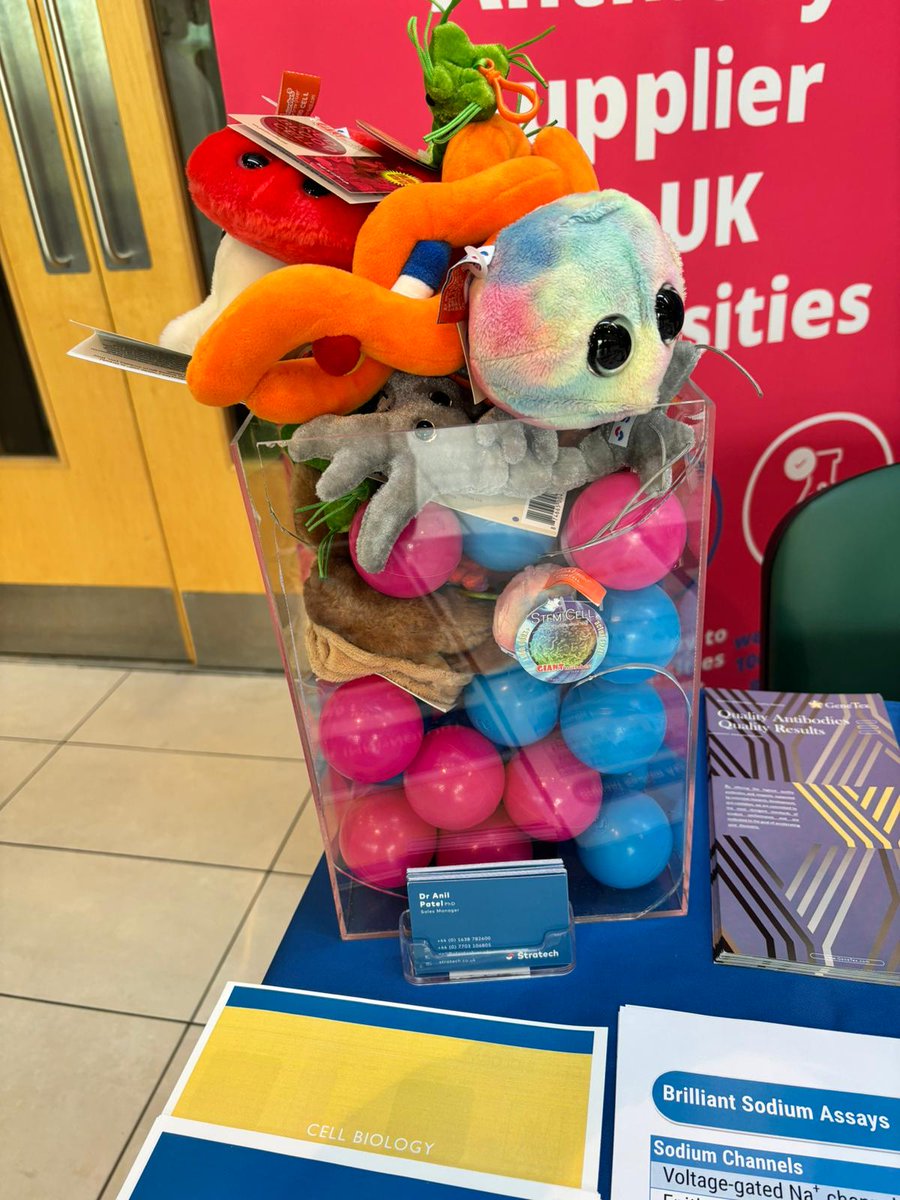 .@AnilStratech is at Postgraduate Showcase for the Division of #Cardiovascular #Sciences @FBMH_UoM today! Come by to learn about our extensive innovative catalog for all your #research requirements. + enter our competitions - will you be our winner @GIANTmicrobes? #UOMBiology