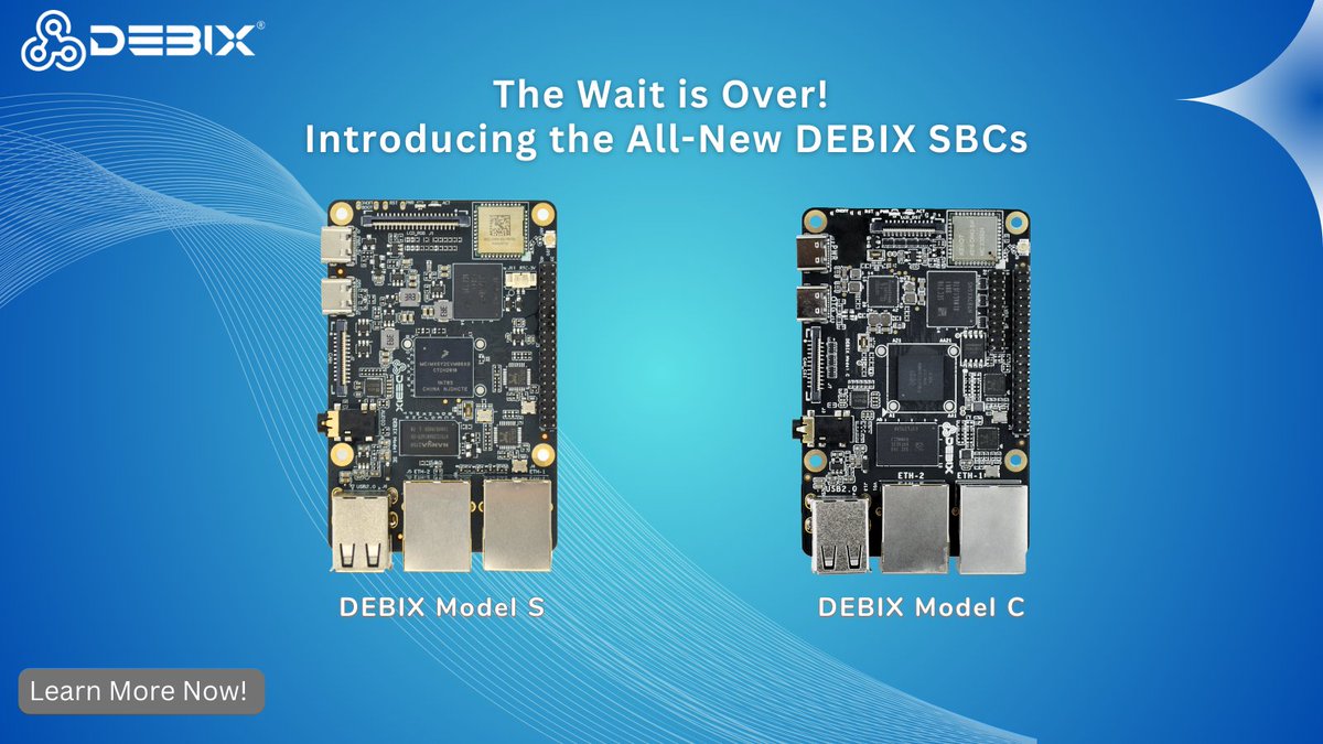 📢Exciting news! The DEBIX Model S & C industrial SBCs are officially here!
📩For inquiries, contact us at info@polyhex.net.
#DEBIX #SBC #NXP #lowpower #edgecomputing #AI