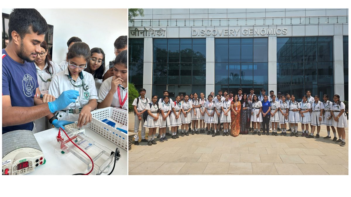 Two groups of enthusiastic students from Delhi Public School and Sapphire International School visited us on 10th May and participated in interesting sessions on DNA isolation, Gel electrophoresis, Zebrafish facility and TEM. @souvik_csir @HRDG_CSIR @CsirJigyasa @CSIR_IND