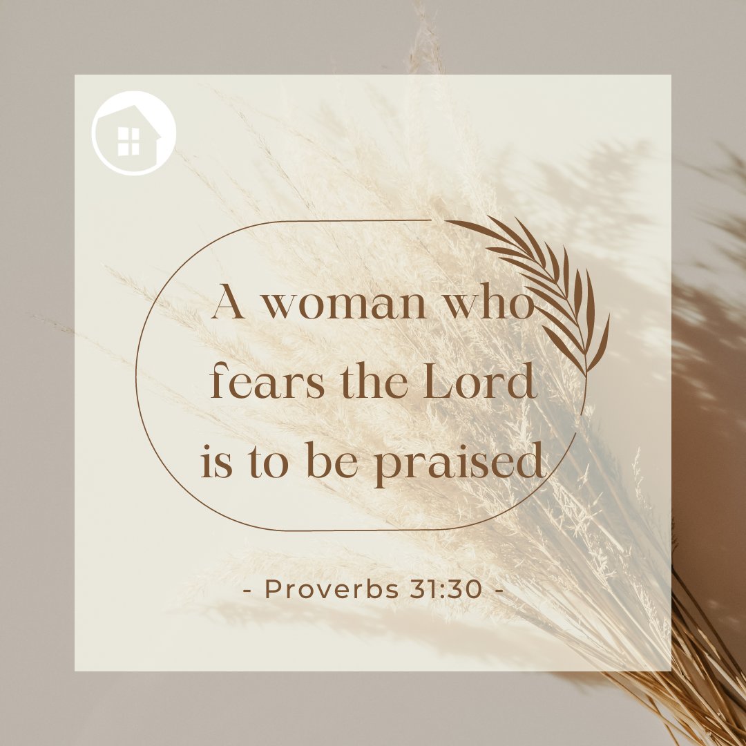 Happy Monday! #VOTD #verseoftheday
Charm is deceptive, and beauty is fleeting; but a woman who fears the Lord is to be praised.
Proverbs 31:30