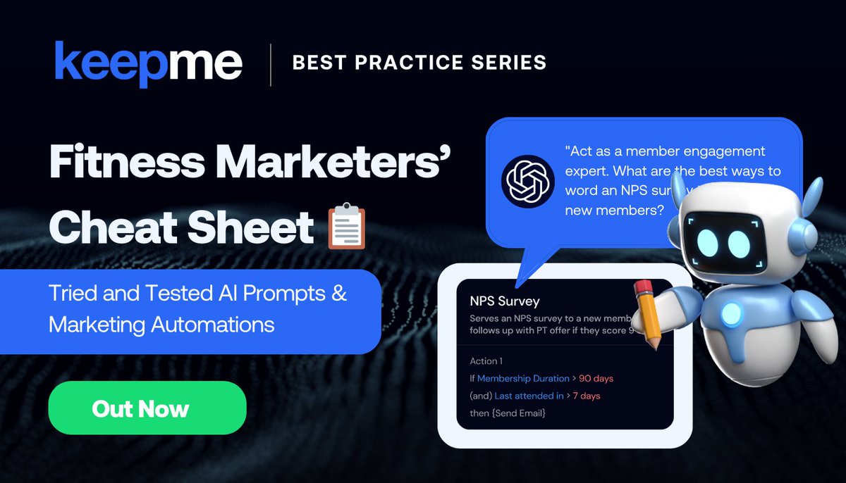 📣  Fitness Industry Marketers Listen Up 

Say hello to the Fitness Marketers' Cheat Sheet—a goldmine of AI prompts and marketing hacks tailored for busy fitness pros. Grab your copy now: eu1.hubs.ly/H08Vwc70

#FitnessMarketing #Innovation #AI #MarketingTips #GymOwners #Keepme