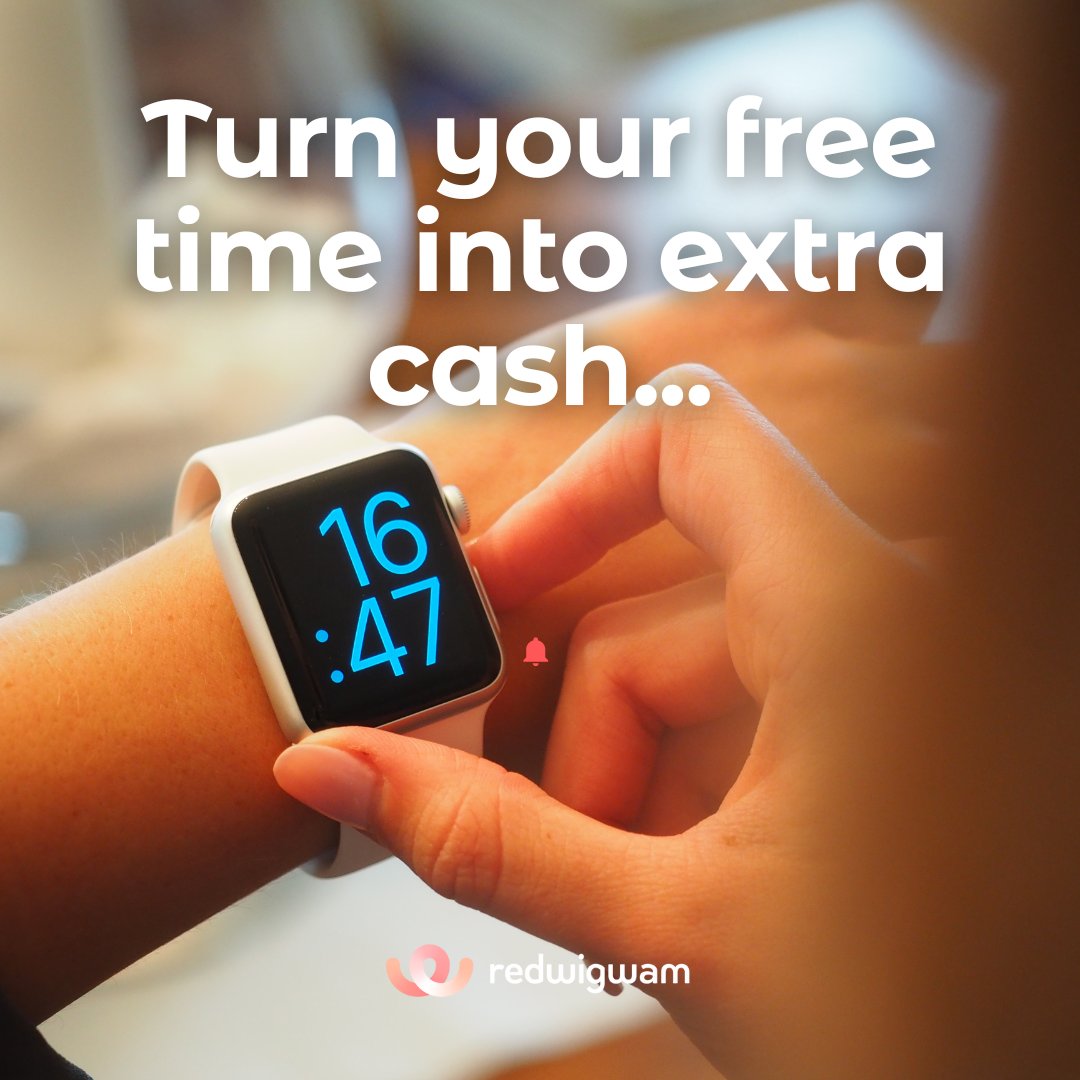 Turn your free time into some extra cash with a #sidehustle. Don't waste those precious hours binge-watching Netflix, #makemoneyonline instead! 💰💻#jobs #extracash #extracash #workwhenyouwant #studentjobs #workingparents